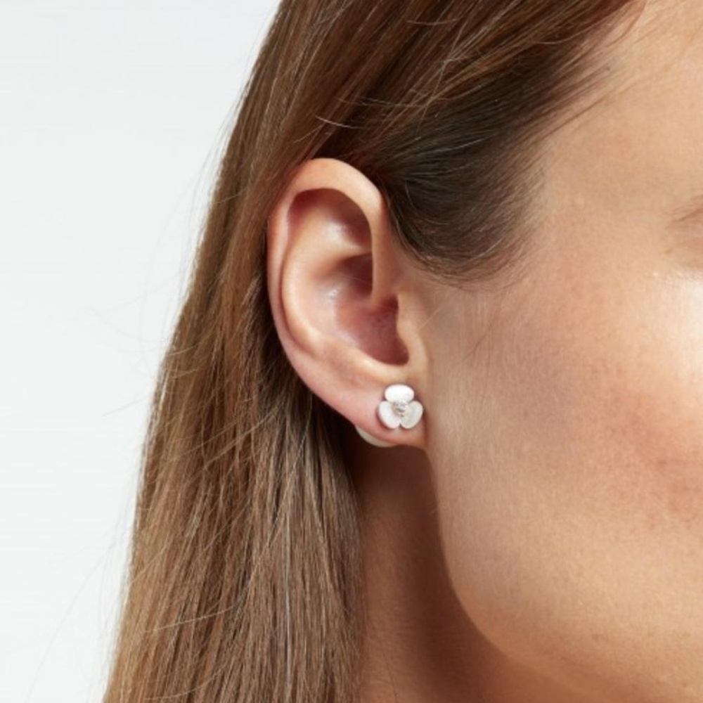 NEW Kate Spade Disco Pansy Reversible Earrings - Picture 3 of 6